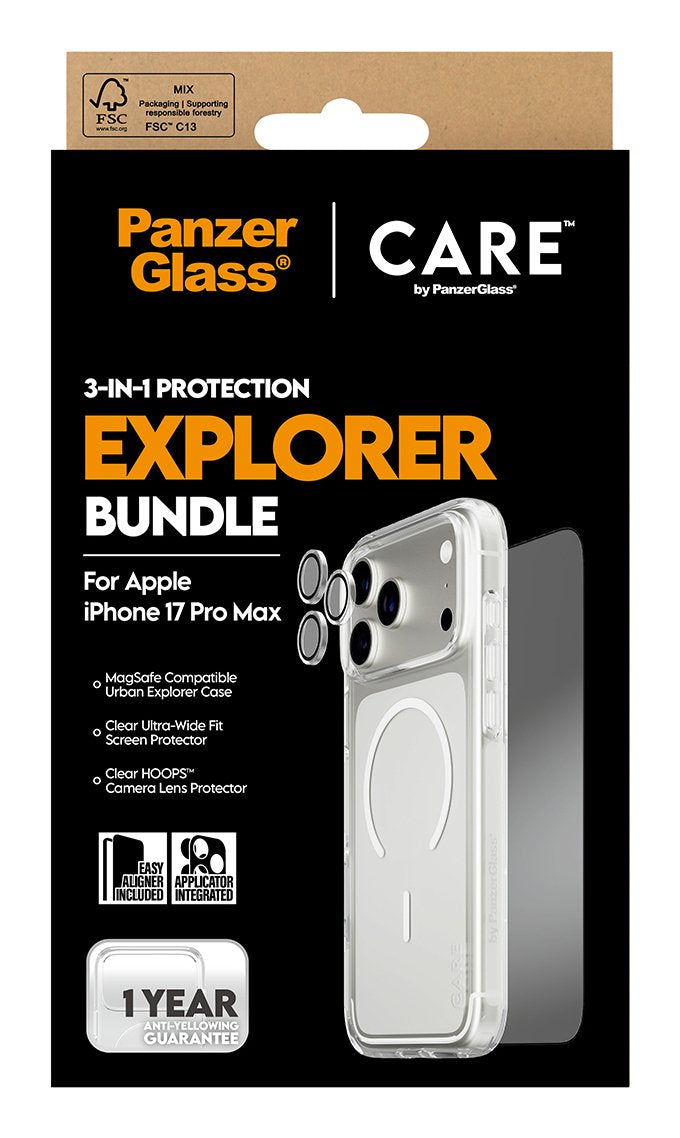 EAN 5715685027406 - PanzerGlass ® | CARE by ® Flagship 3-in-1 Urban Explorer Bundle iPhone 17 Pro Max Protector de pantalla A imagen 3