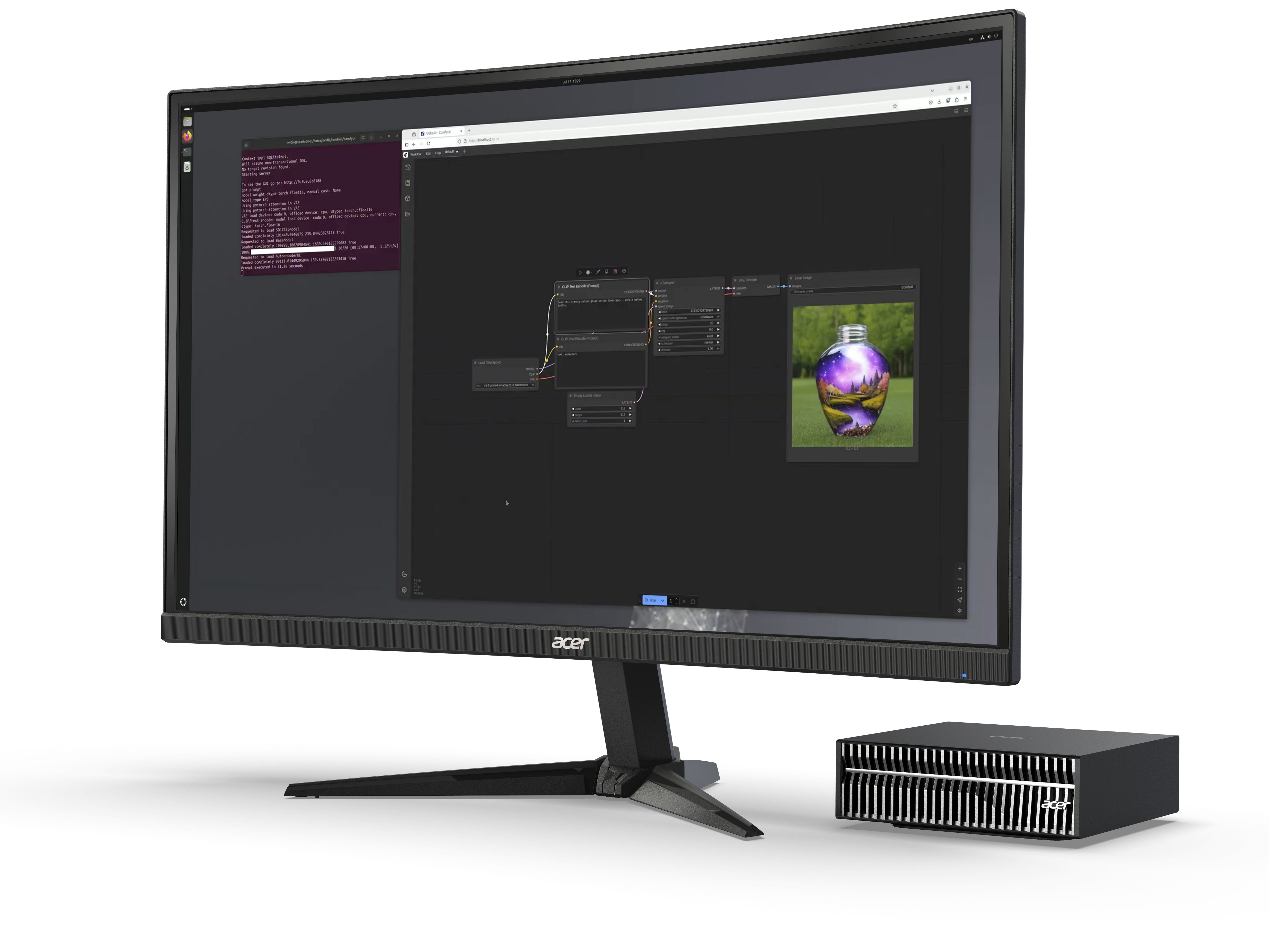 Acer Veriton Ai Gn100 Mt 1 X Gb10 Grace Blackwell Superchip Ram 128 Gb Ssd 4.096 Tb Sed Nvme Nvidia Blackwell Ieee 802.11ax (Wi-Fi 6) Ieee 802.11be (Wi-Fi 7) Nvidia Dgx Base Os Monitor: Ninguno