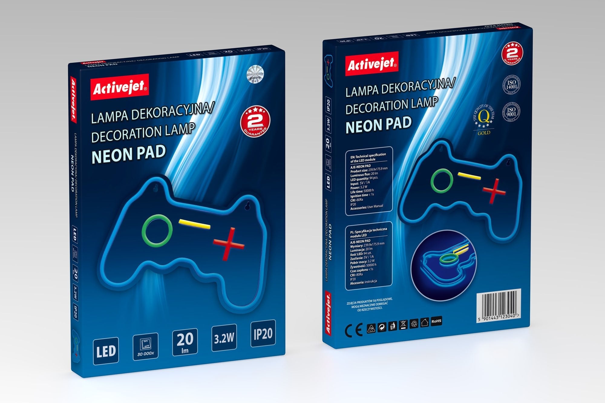 EAN 5901443123040 - Activejet AJE-NEON PAD iluminación de techo imagen 8
