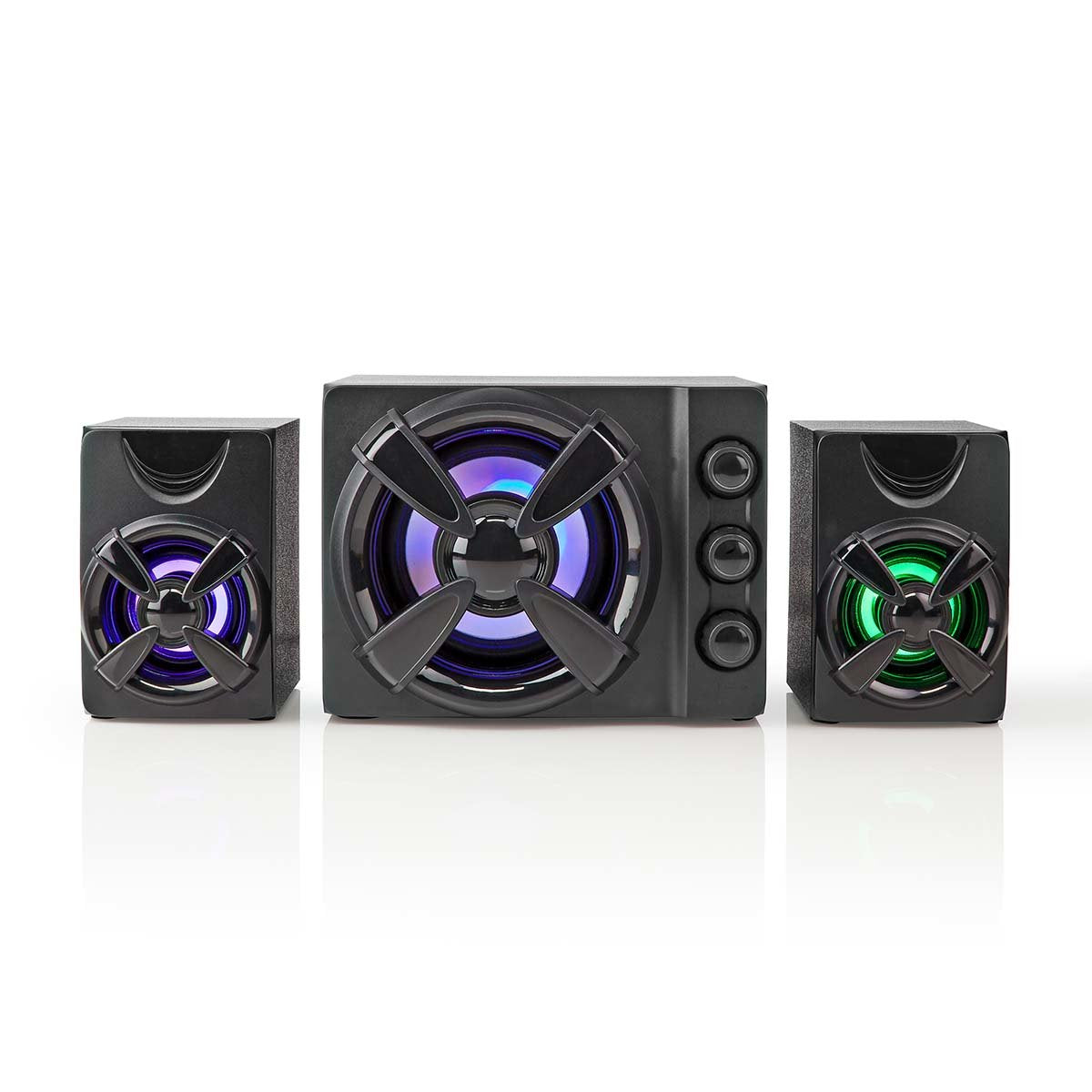 Nedis Altavoces Gaming Altavoz: 2.1 Alimentado Por Usb 3.5 Mm Macho 33 W Led