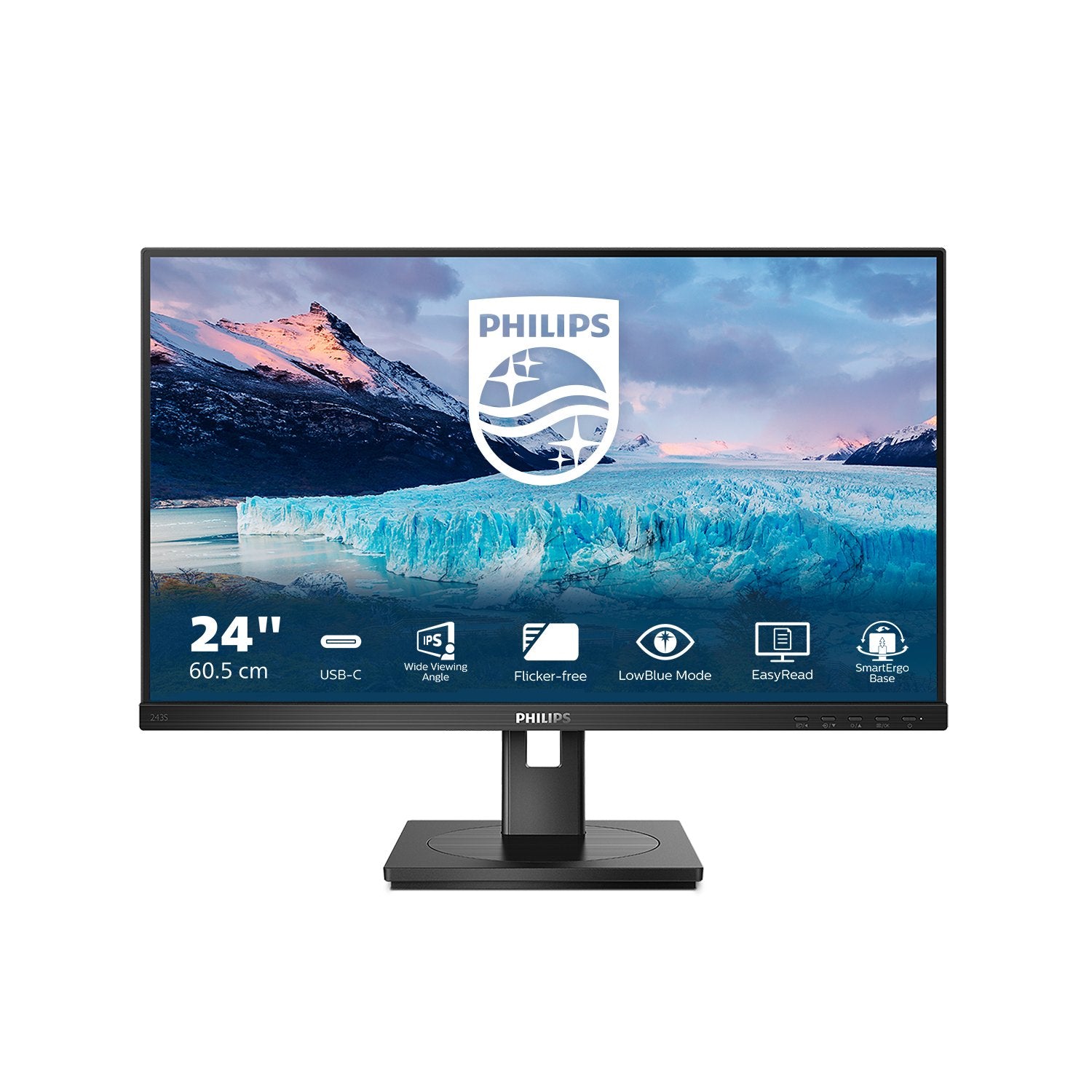 EAN 8712581784744 - Philips S Line 243S1/00 pantalla para PC 60,5 cm (23.8") 1920 x 1080 Pixeles Full HD LCD Negro imagen 2