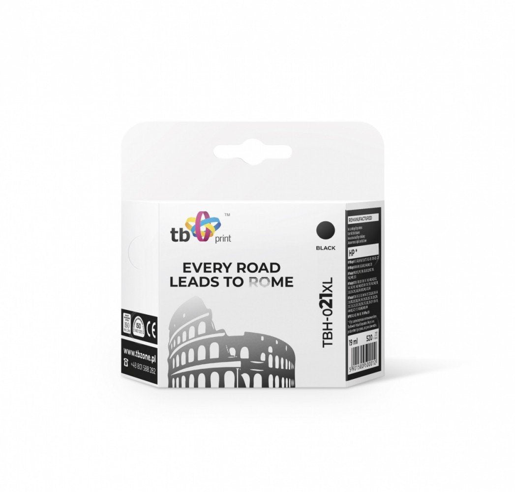 %Ink For Hp Nr 21-C9351 Tbh-021xl Bk Ref.