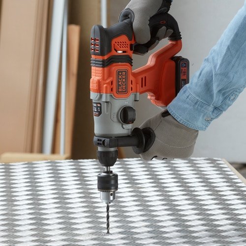 Martillo Combinado Inalámbrico Black+Decker -Bcd900e2k, 18 Voltios, Martillo Perforador Bcd900e2k-Qw