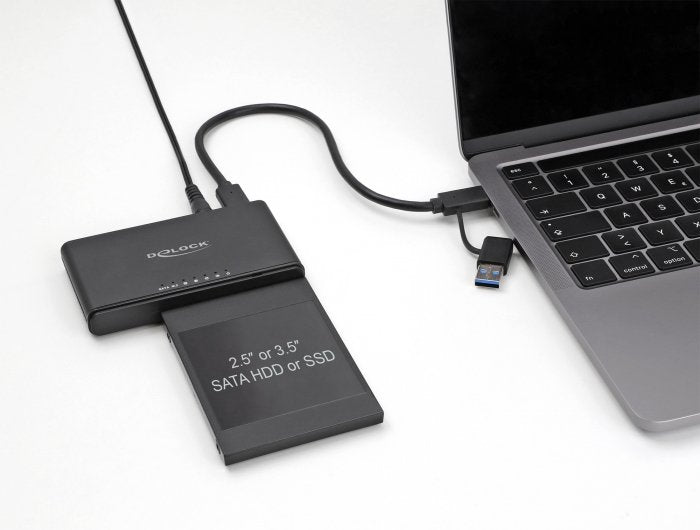 Usb Type-C Konverter Für 1 X M.2 Nvme Ssd + 1 X Sata Ssd Hdd Mit Klon Funktion