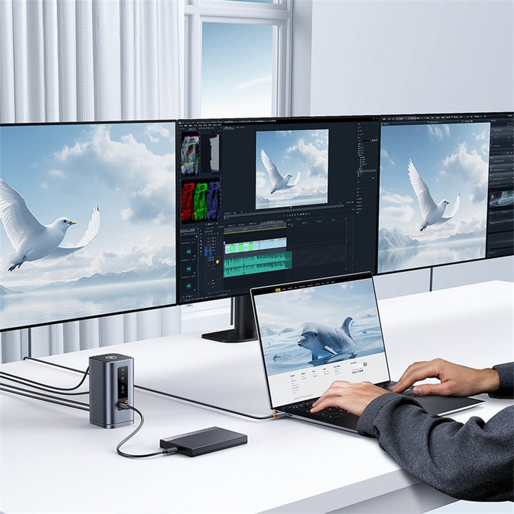 Baseus Spacemate Series 11-In-1 (Win) Docking Station, Grau