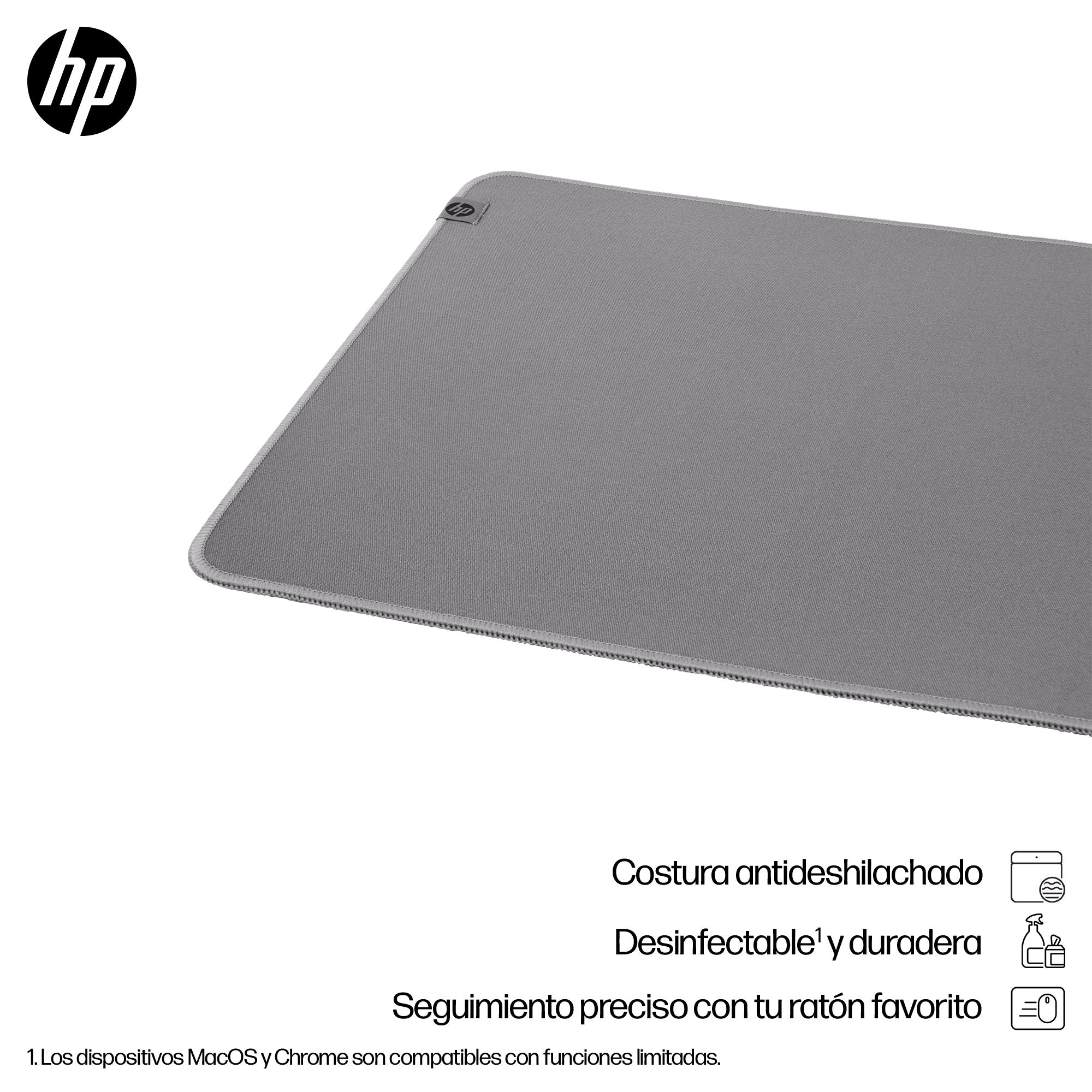 EAN 0197498446783 - HP 200 Sanitizable Desk Mat Gris imagen 3