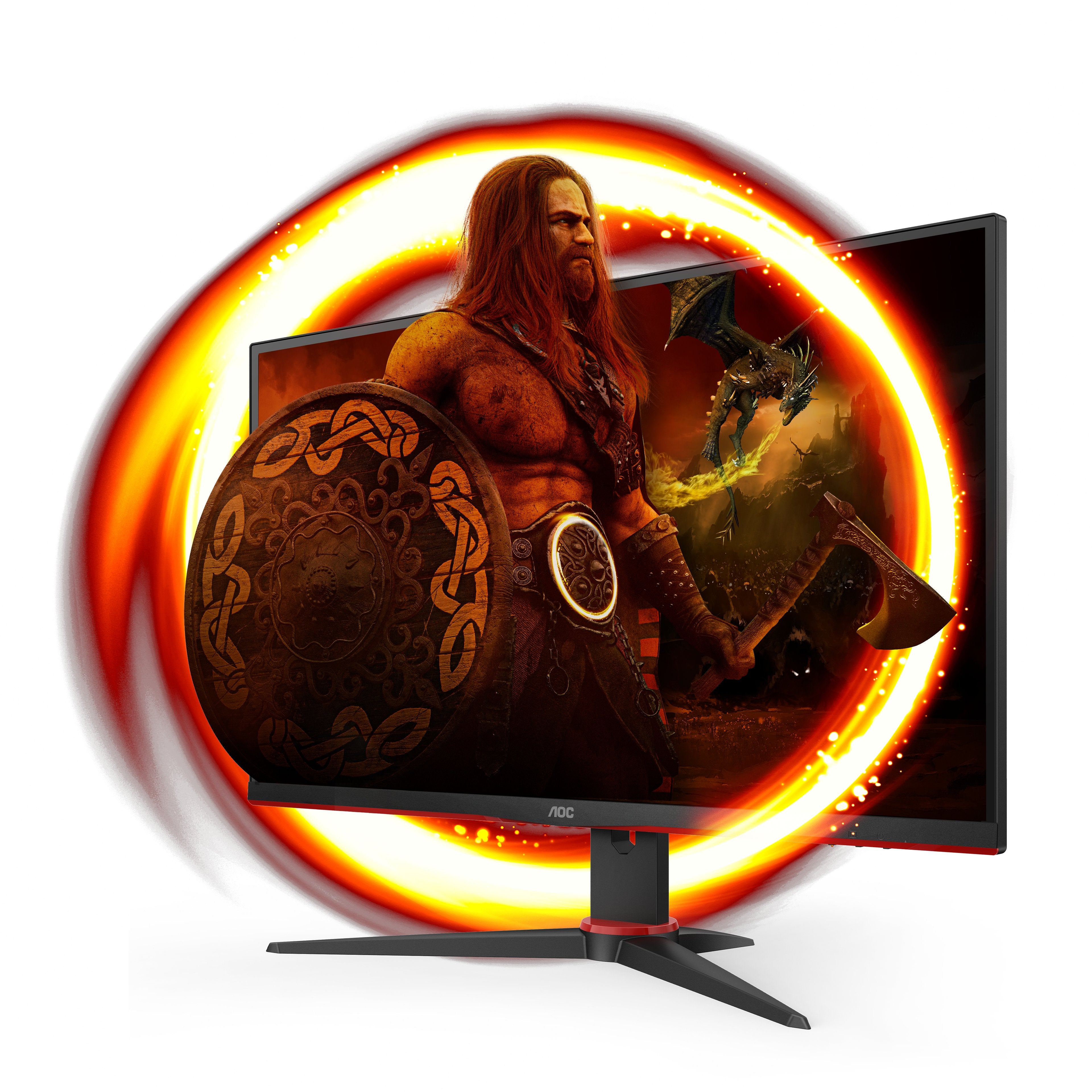 EAN 4038986180566 - AOC G2 27G2SPAE/BK pantalla para PC 68,6 cm (27") 1920 x 1080 Pixeles Full HD LED Negro, Rojo imagen 2