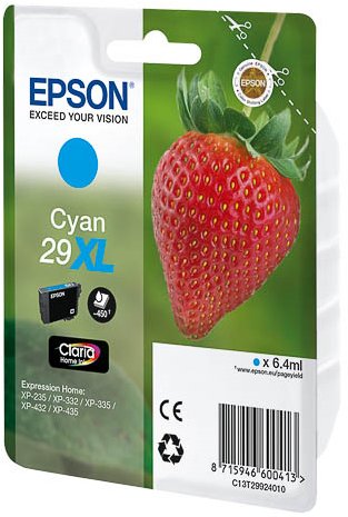 Epson Tinta Cian Xp 235 332 335 432 435 - Nº 29 Xl