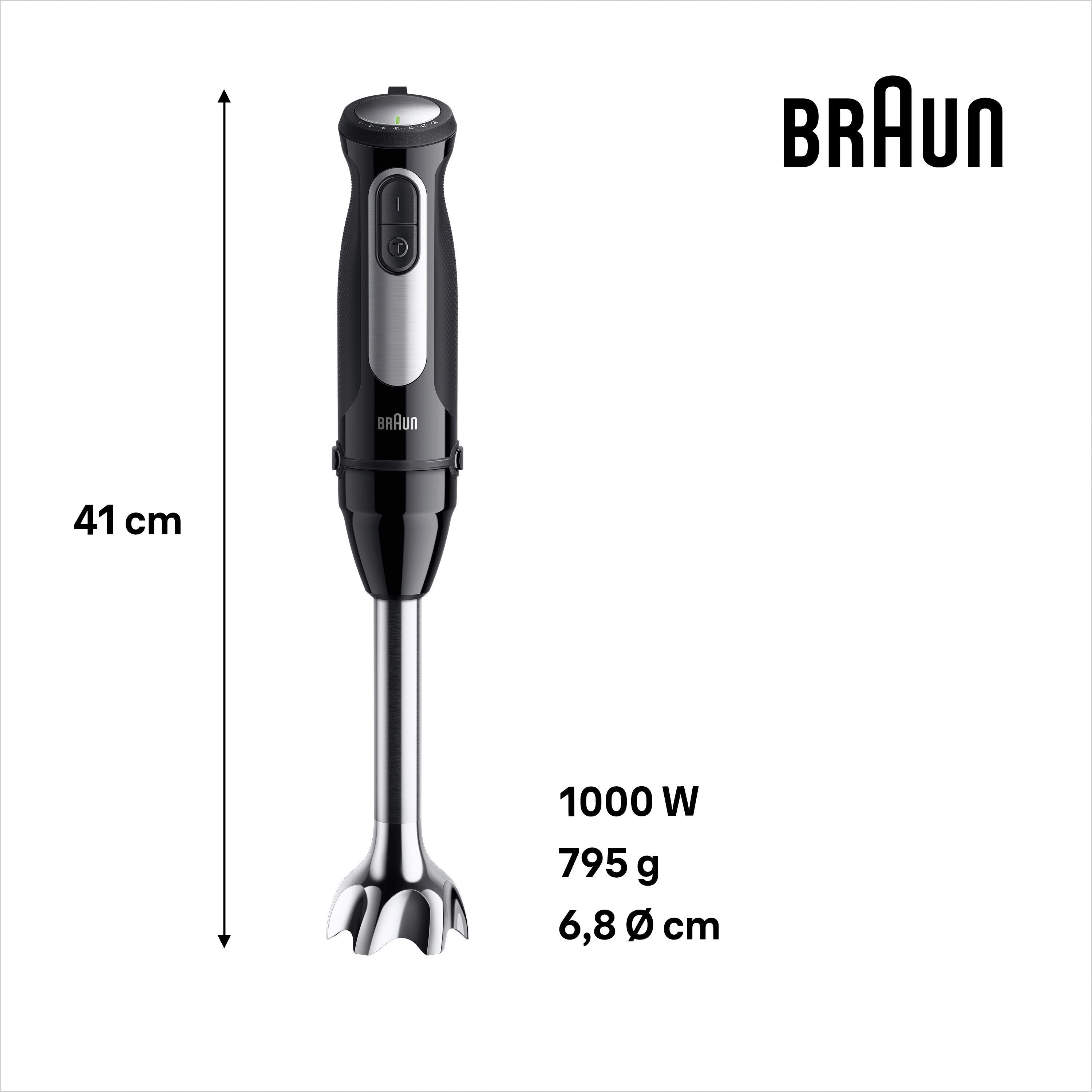 EAN 8021098003980 - Braun MultiQuick 5 MQ55.254MBK 0,5 L Batidora de inmersión 1000 W Negro, Acero inoxidable imagen 2