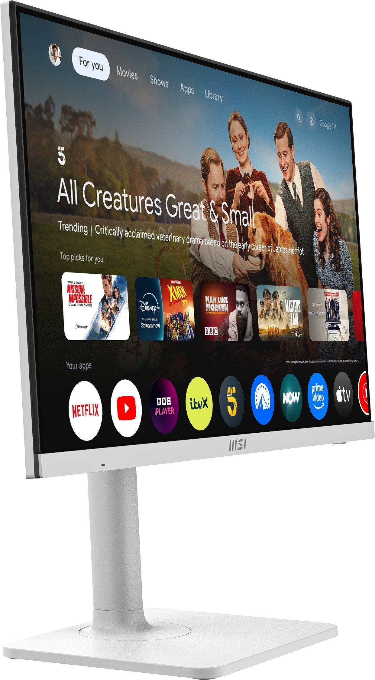 Monitor Msi 27" Modern Md272upswde 3840 X 2160 Pixeles 4k Ultra Hd Blanco