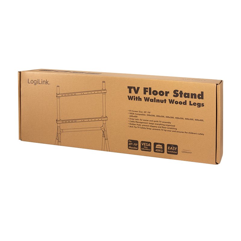 Logilink Soporte Tv Con Patas De Madera, 49-70''