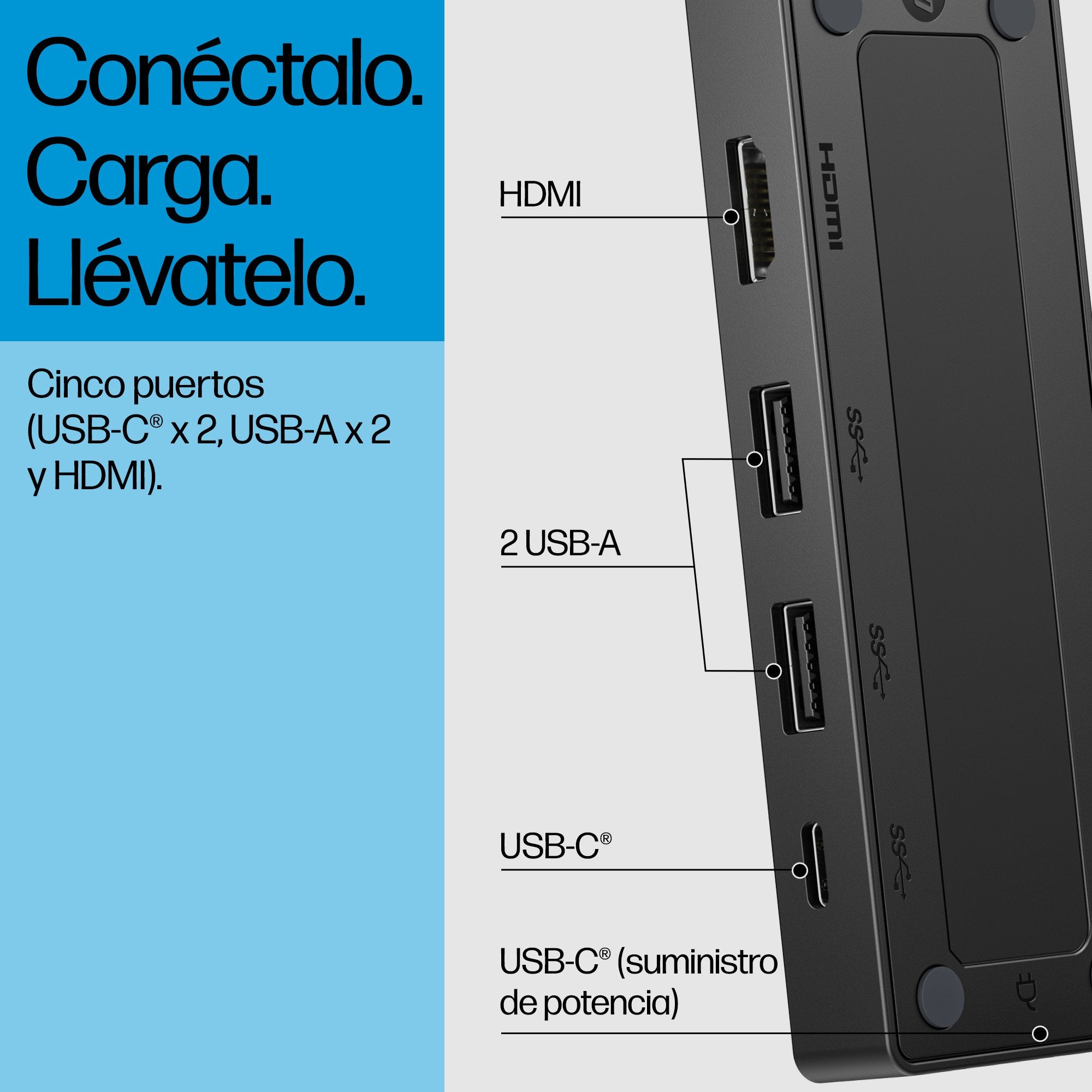 EAN 0198122960897 - HP USB-C Travel Hub G3 Alámbrico USB 3.2 Gen 2 (3.1 Gen 2) Type-C imagen 4