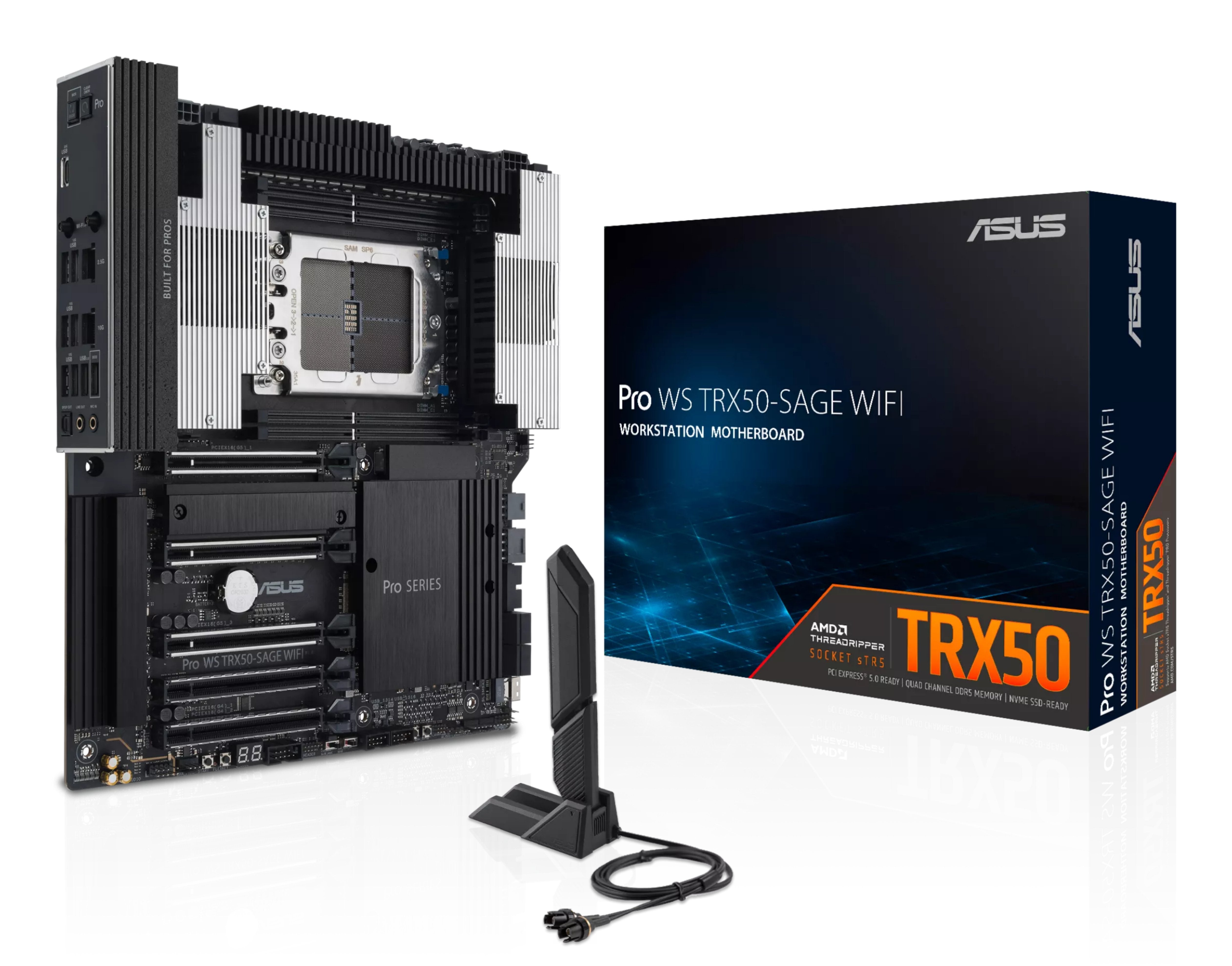 EAN 4711387402726 - ASUS Pro WS TRX50-SAGE WIFI AMD TRX50 Socket sTR5 SSI CEB imagen 1