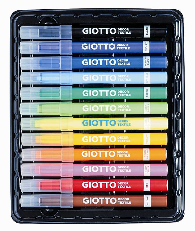 Giotto Rotuladores Permanentes Decor Textil Colores Estuche De 6u