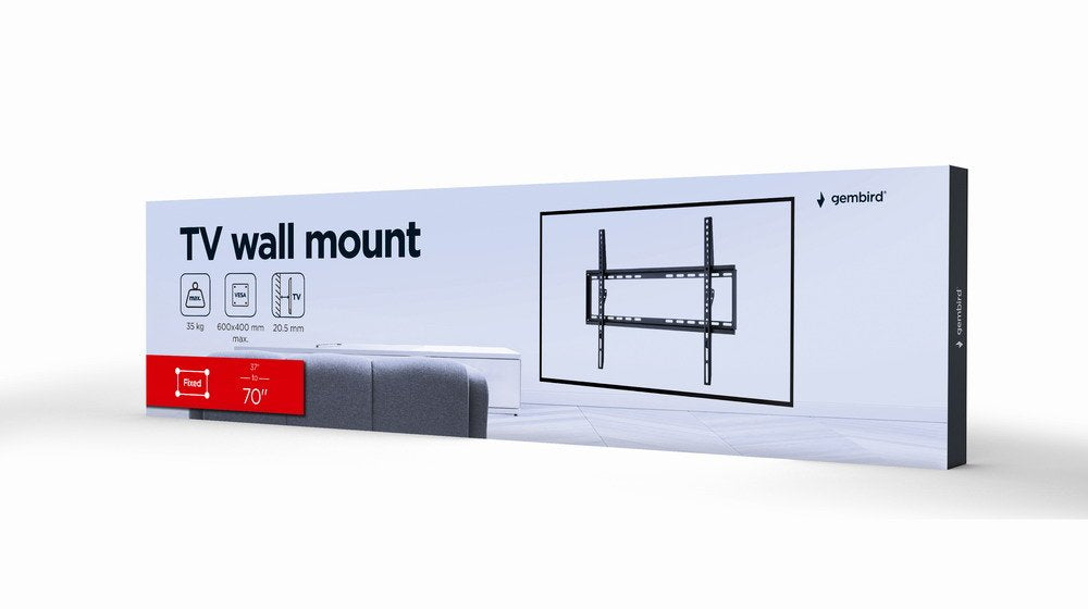 Soporte Para Tv Gembird Wm-70f-03 177,8 Cm (70") Negro
