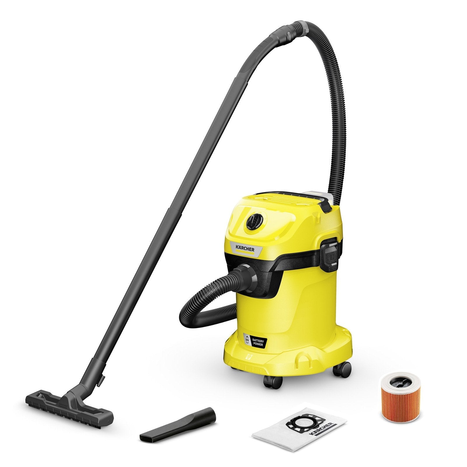 EAN 4054278943572 - Kärcher WD 3-18 17 L Aspiradora de tambor Seca y húmeda 225 W Sin bolsa imagen 1