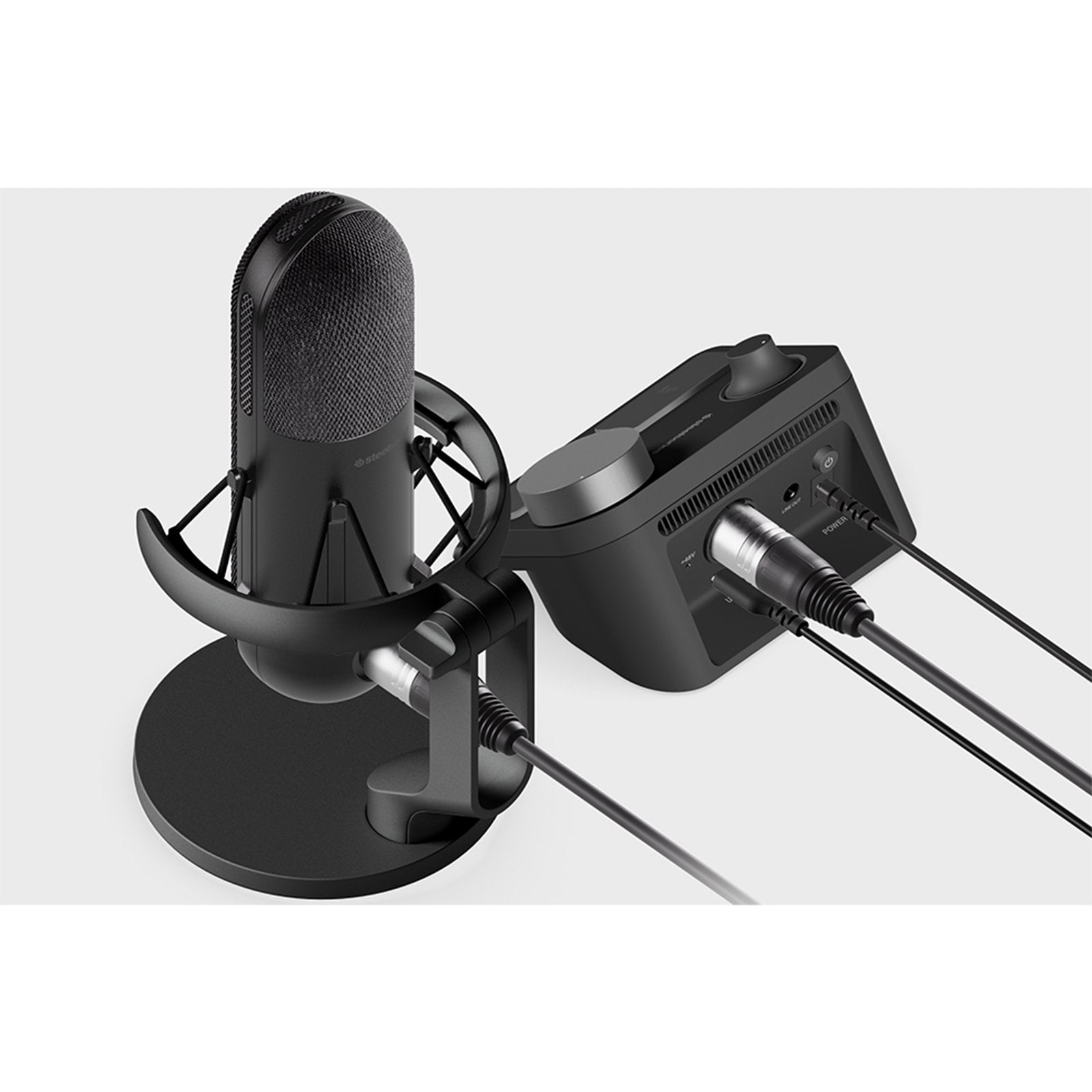 Micrófono Negro, Xlr, Usb-C, Jack 61597