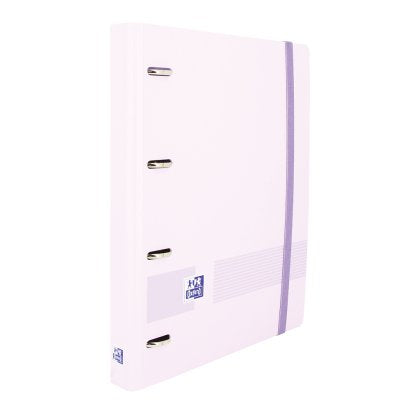 Oxford Carpeta Anillas Ebinder 4x25mm Live&Go Polyfoam C/Recambio A5+ Dots Pastel