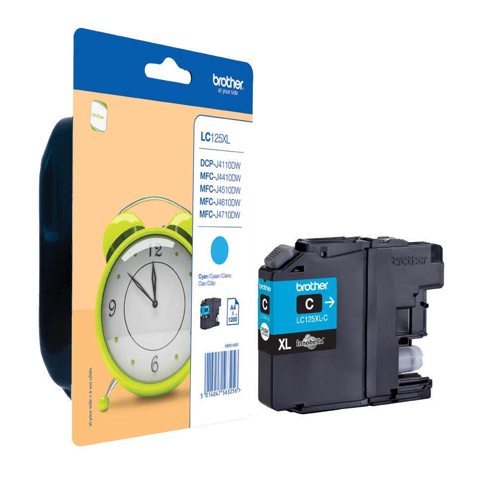 EAN 4056572403455 - Brother LC-125XLCBP cartucho de tinta 1 pieza(s) Original Cian imagen 1