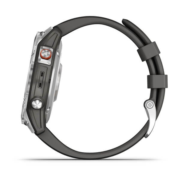 Smartwatch Garmin Epix (Gen 2) Plata 47mm / Correa Silicona Gris