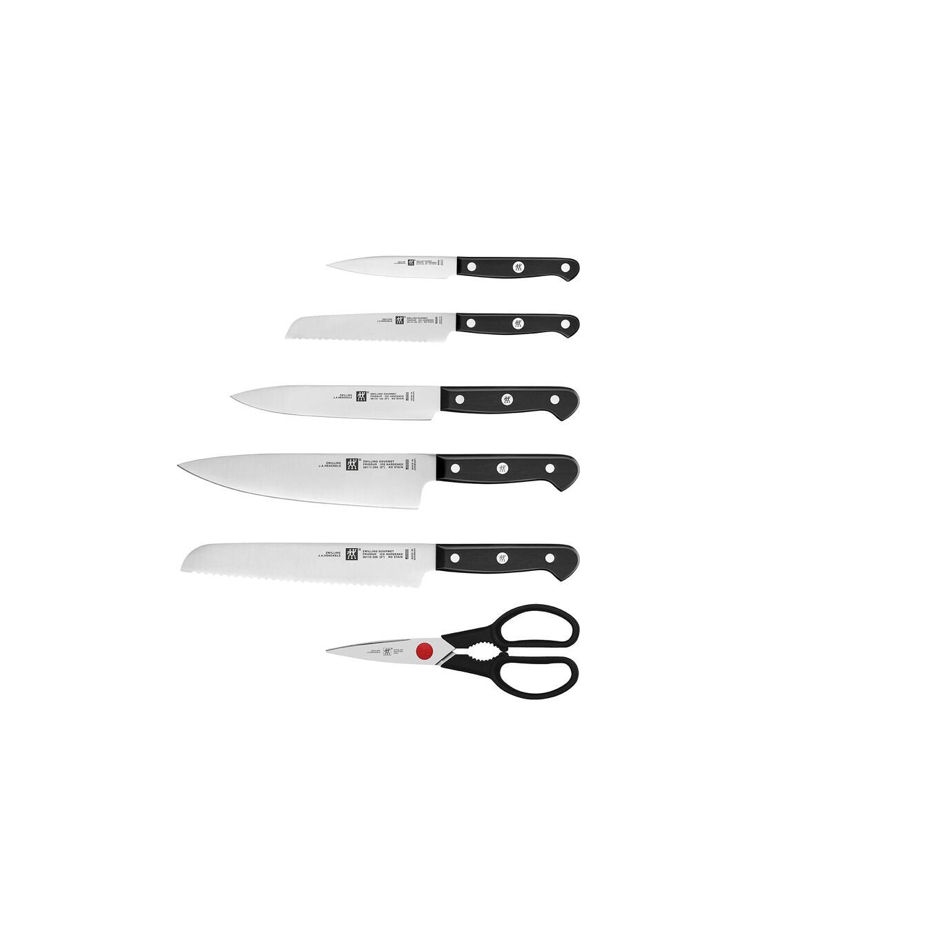 Zwilling Self-Sharpening Selfsharpening Knife Block Set 7pcs Negro Negro 36133-210-0 361332100 (36133-210-0)