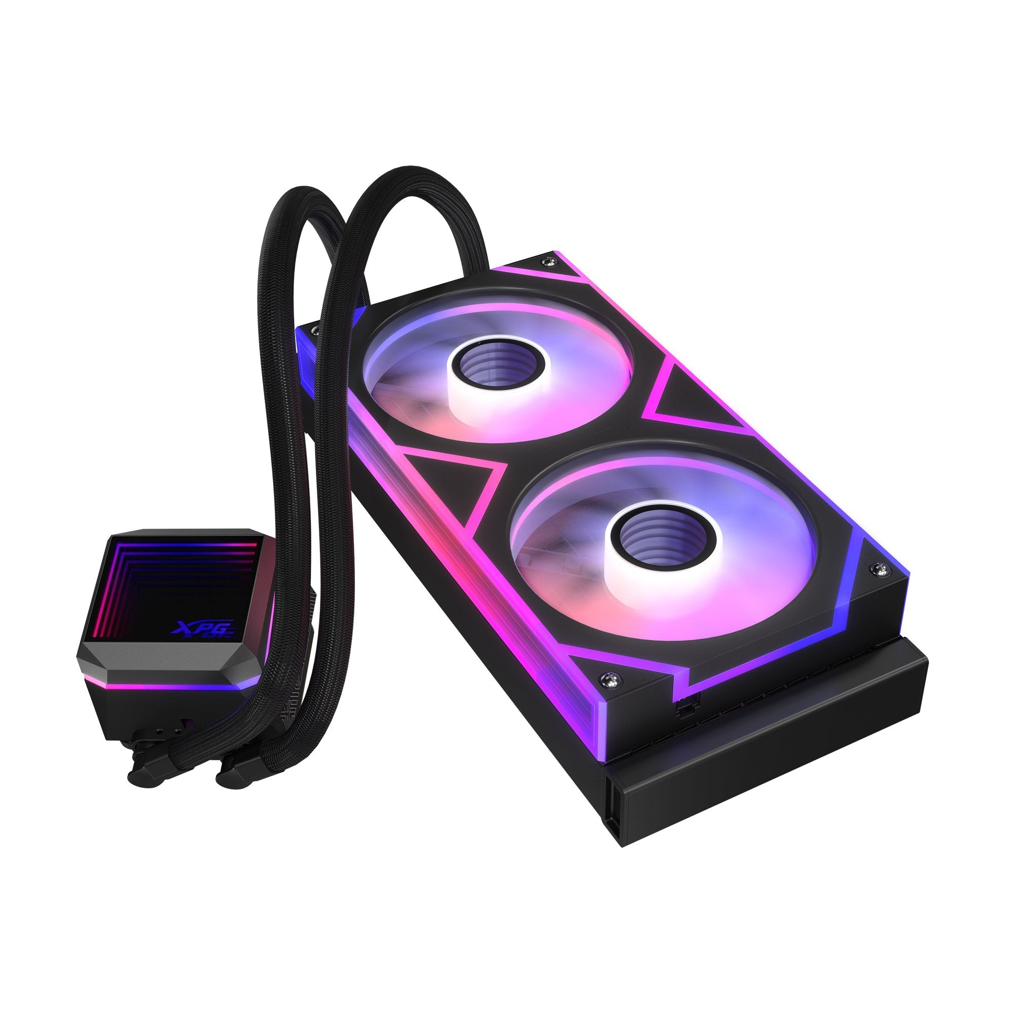 Wak Xpg Levante Ii 240 2*120mm Argb Fan Negro Retail