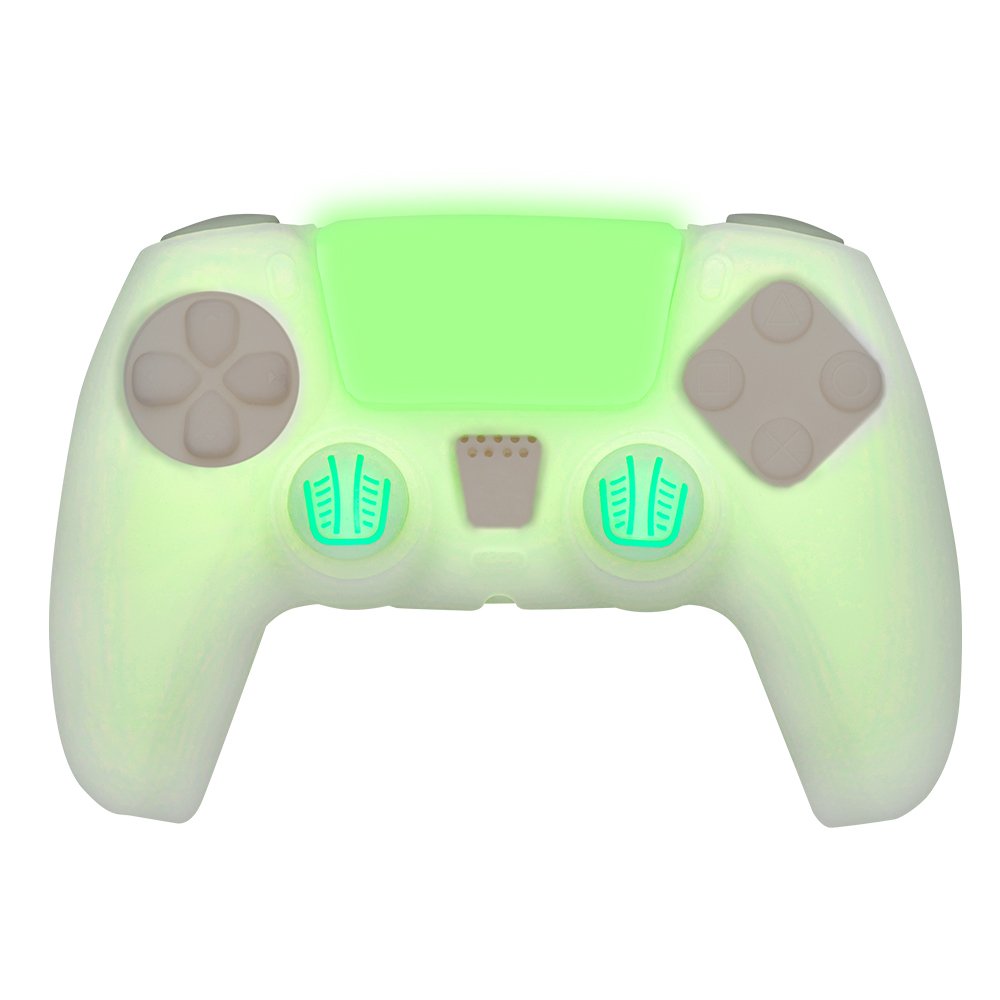 Funda Silicona Blade Fr-Tec Custom Kit Glow In The Dark Para Mando Ps5 Verde