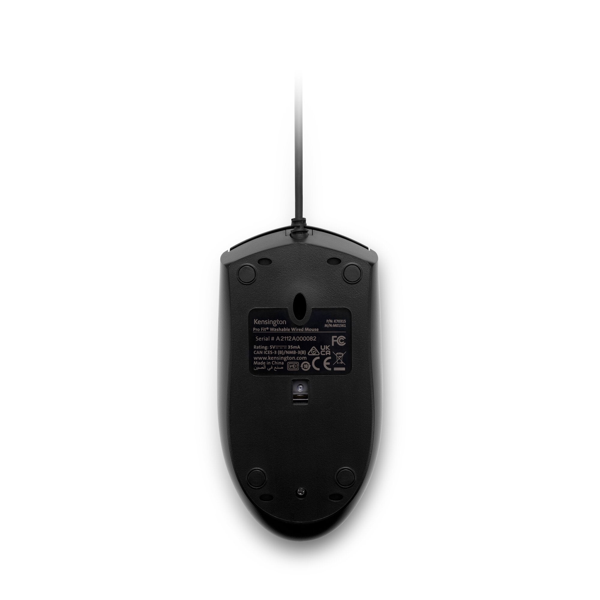 EAN 0085896703150 - Kensington Pro Fit Washable Mouse Wired ratón Oficina Ambidextro USB Óptico 1600 DPI imagen 8