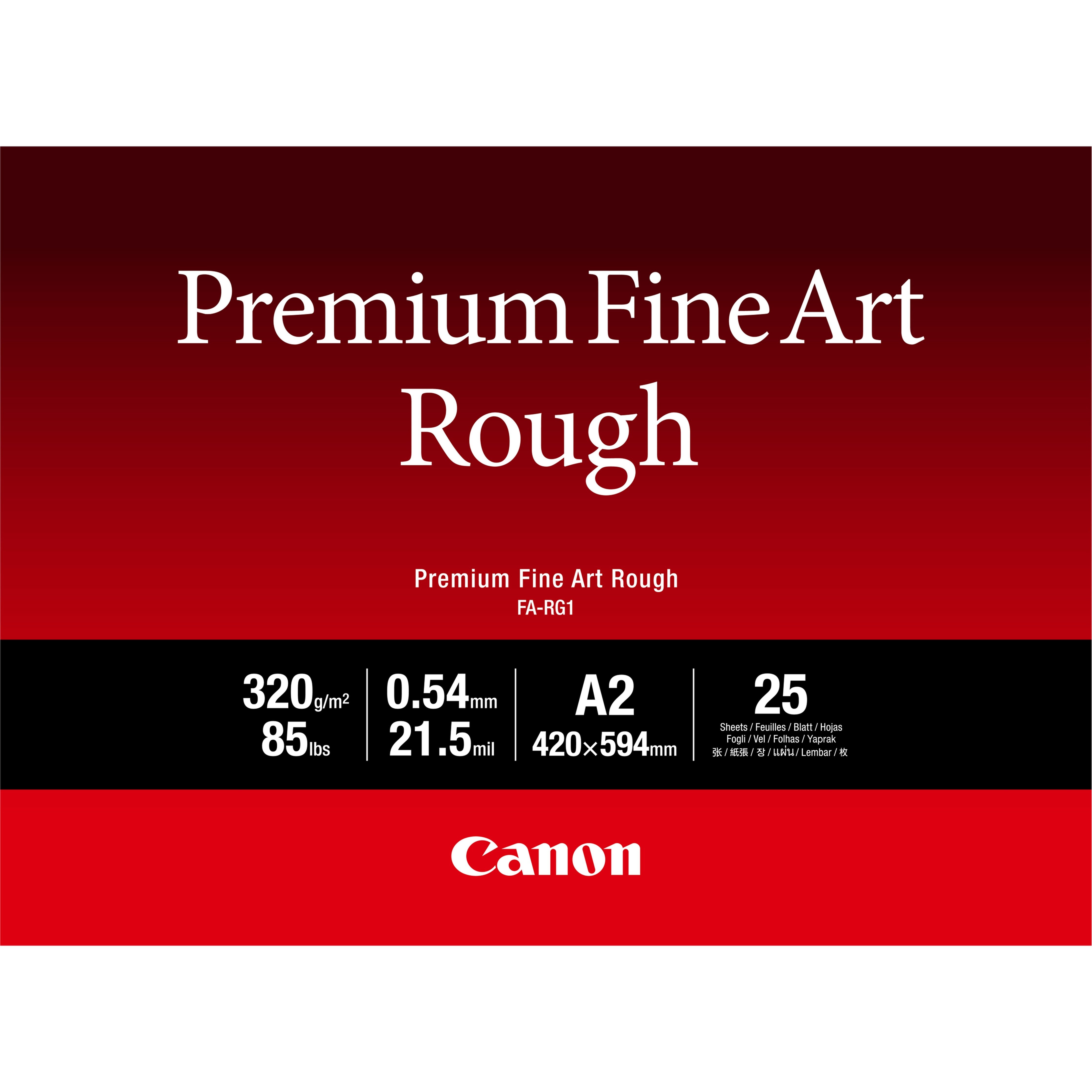 Canon Fa-Rg 1 Premium Fine Art Rough A 2, 25 Sheet, 320 G
