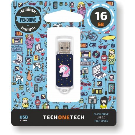 Pendrive 16gb Tech One Tech Unicornio Dream Usb 2.0