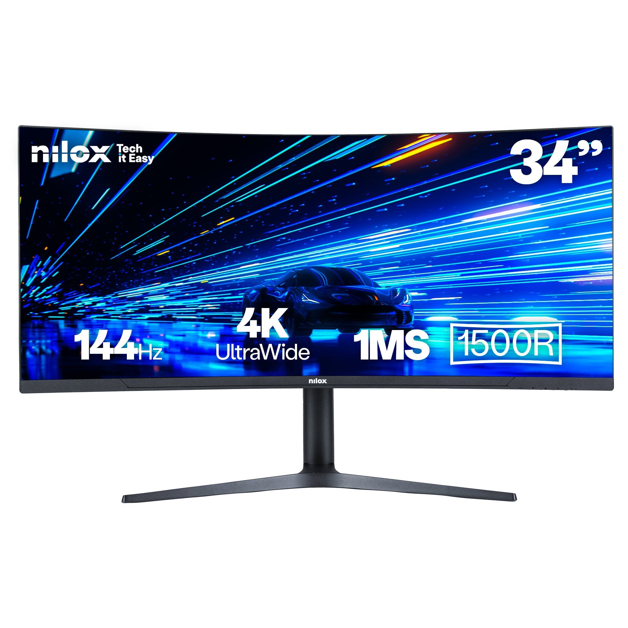 EAN 8431775035331 - Nilox MONITOR 34" NXM344KD11 ULTRAWIDE 4K CURVO 144HZ 2HDMI 2DP 1MS MMDIA pantalla para PC 86,4 cm (34") imagen 1