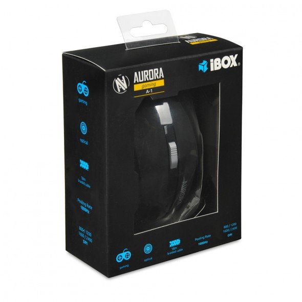 EAN 5901443053699 - iBox Aurora A-1 ratón Oficina mano derecha USB tipo A Óptico 2400 DPI imagen 9