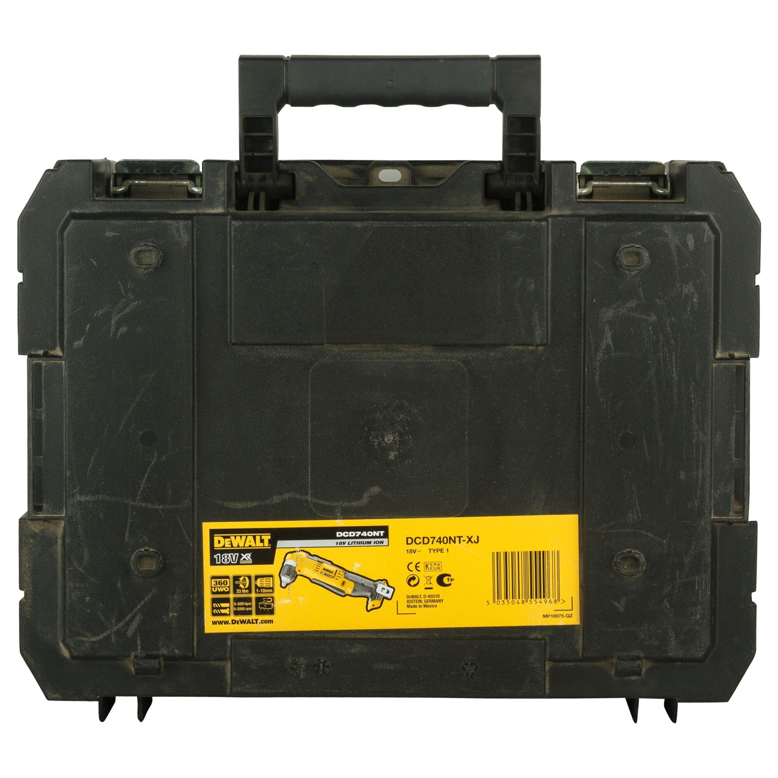 EAN 5035048554968 - DeWALT DCD740NT-XJ taladro 2000 RPM Sin llave 1,3 kg Negro, Amarillo imagen 8