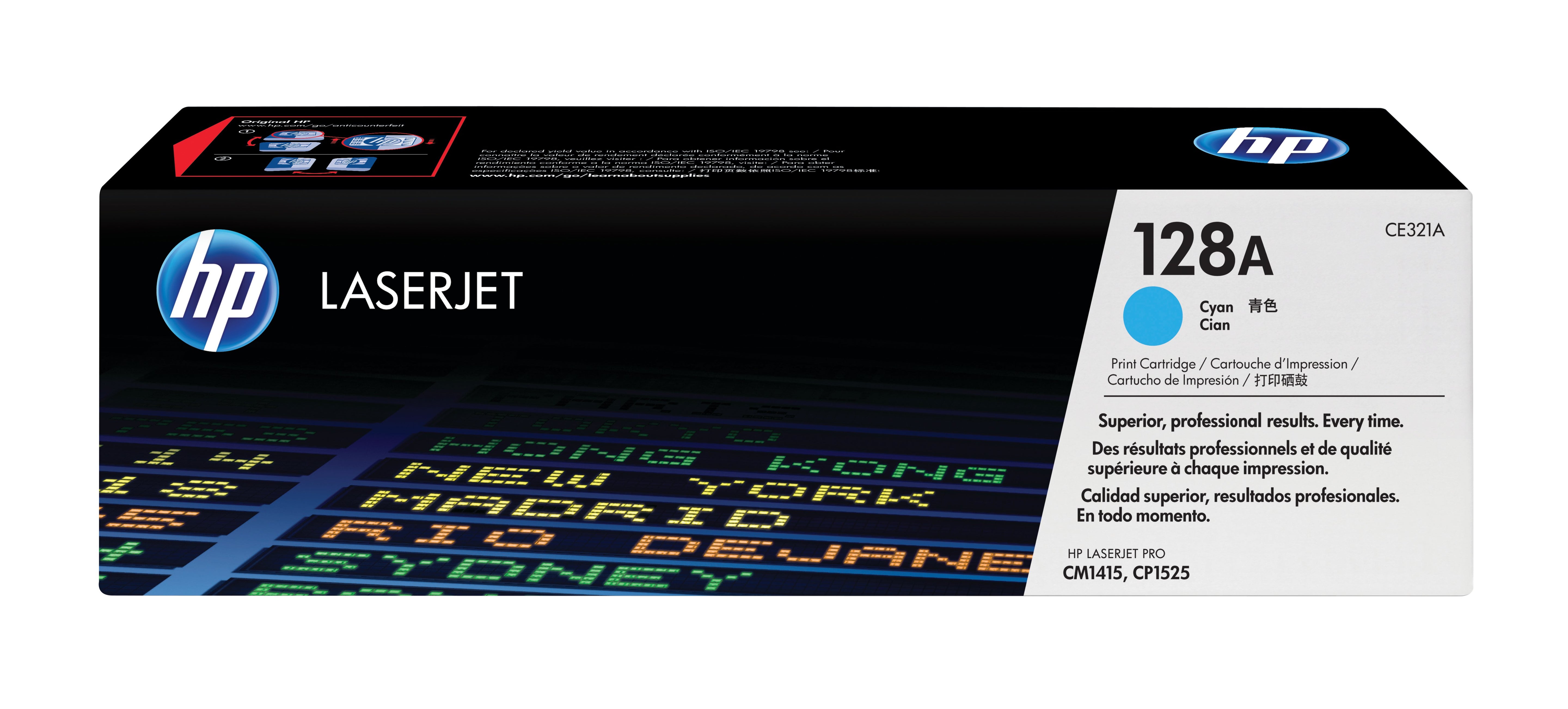 EAN 0884420854517 - HP 128A Cyan Original LaserJet Toner Cartridge cartucho de tóner 1 pieza(s) imagen 1