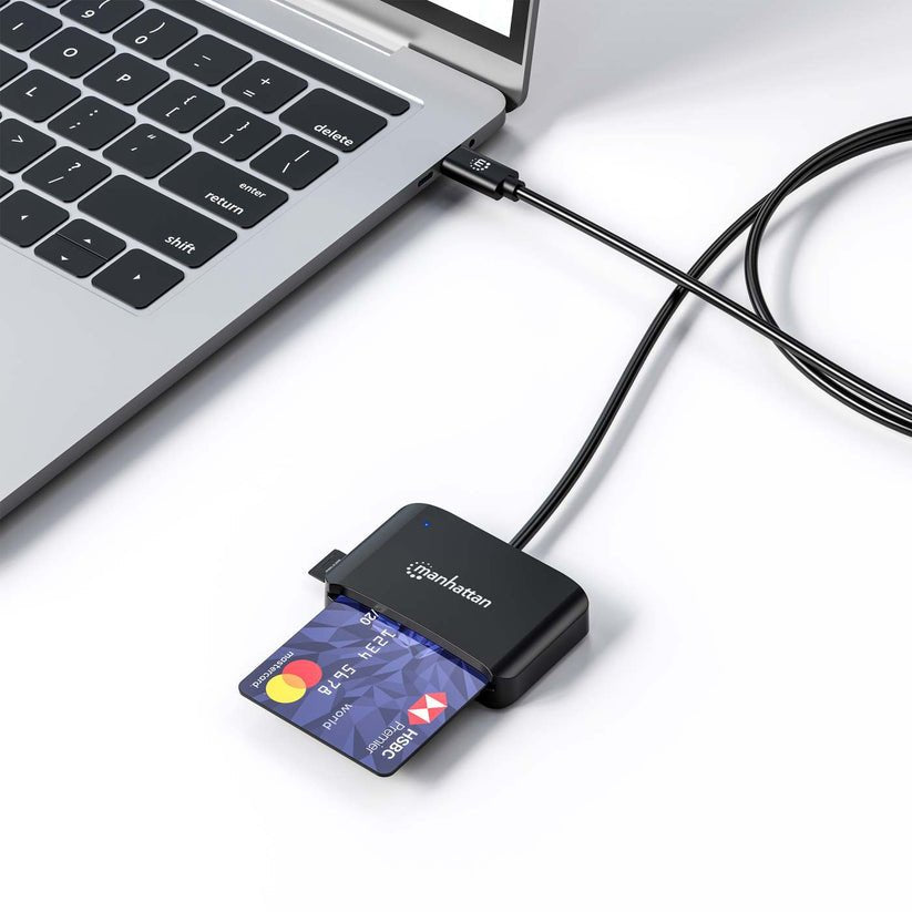 Manhattan Usb 2.0 Typ-C Kartenlesegerät Smartcard- Microsdxc