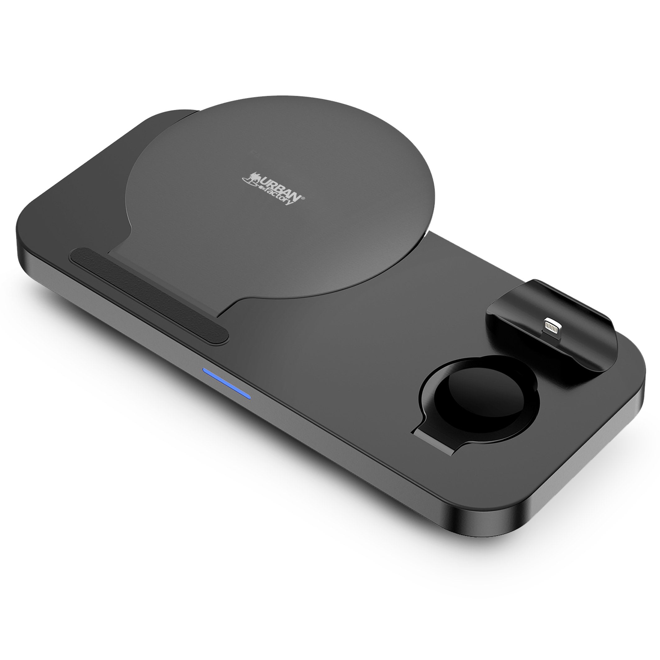EAN 3760170884035 - Urban Factory SWC35UF cargador de dispositivo móvil Auriculares, Reloj inteligente, Teléfono Negro Baterí imagen 6