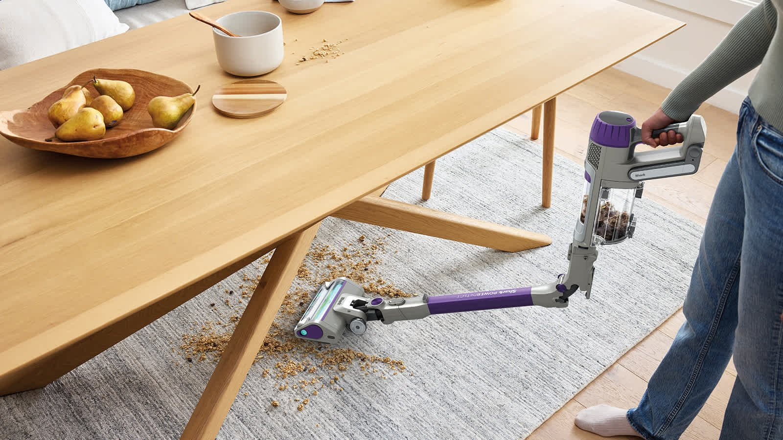 EAN 0622356283694 - Shark IP1251EUT aspiradora de pie y escoba eléctrica Batería Secar Sin bolsa 380 W Gris, Púrpura imagen 4