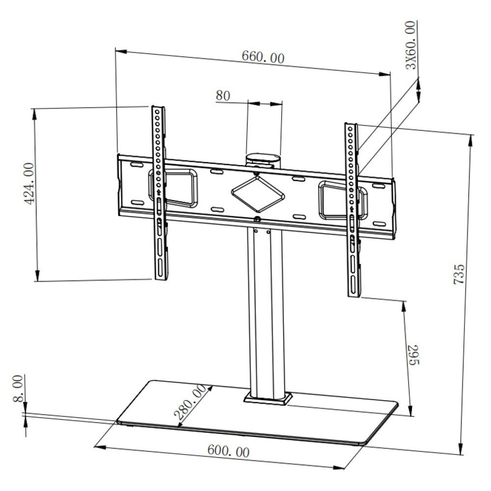 EAN 8059018363753 - Techly ICA-LCD S07L soporte para TV 165,1 cm (65") Negro imagen 3