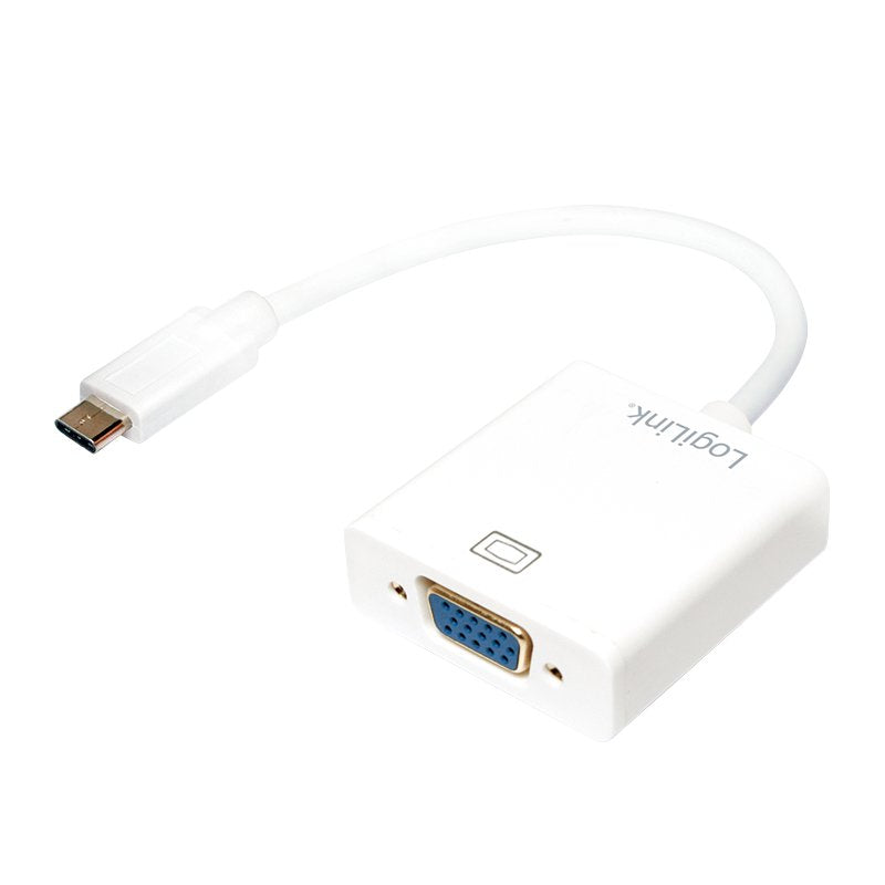 EAN 4052792047233 - LogiLink UA0237A adaptador de cable de vídeo 0,14 m USB Tipo C VGA (D-Sub) Blanco imagen 1