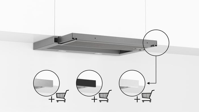 EAN 4242005538126 - Bosch DFL064W54 campana Semintegrada (extraíble) Metálico, Plata 394 m³/h imagen 7