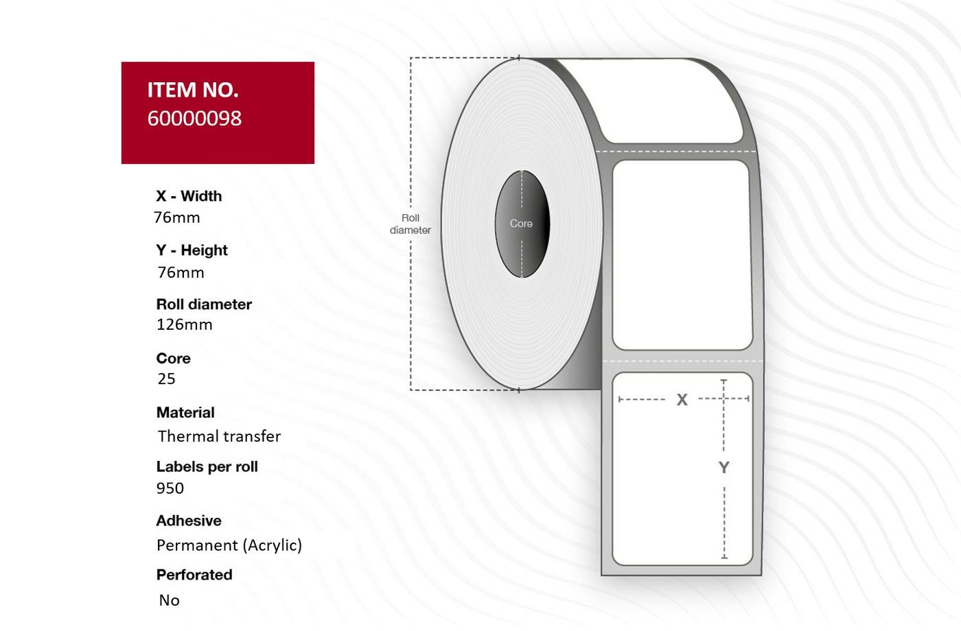 EAN 5704174992424 - Capture 60000098 etiqueta de impresora Blanco imagen 1