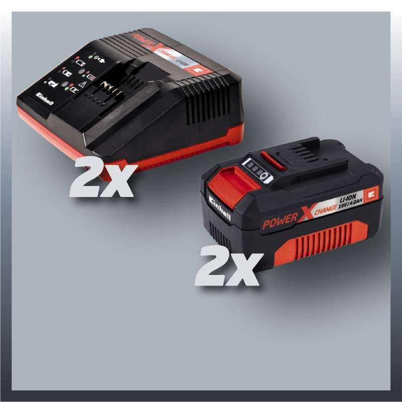 EAN 4006825610338 - Einhell GE-CM 43 Li M Kit Cortacésped manual Batería Negro, Gris, Rojo imagen 4