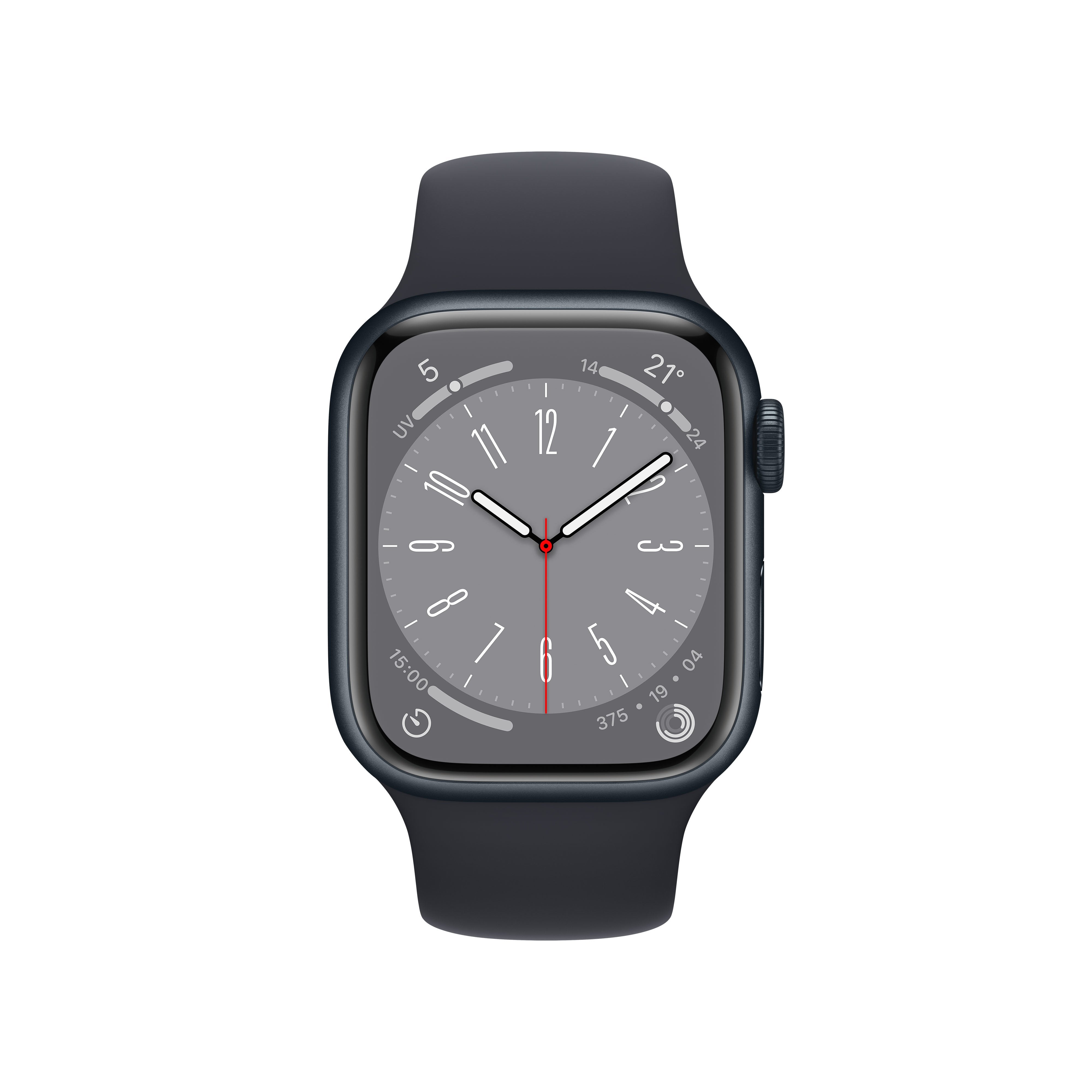 Apple Watch Series 8 Gps Cellular 41mm Caja De Aluminio Medianoche Correa Deportiva Medianoche