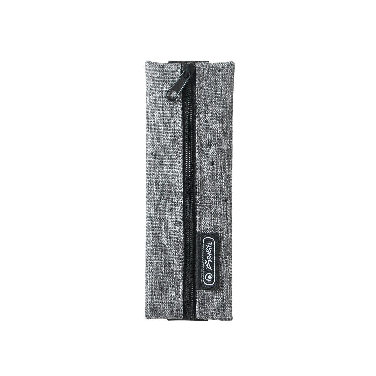 Herlitz 50033294 Caja De Lápices Estuche Suave Tela Gris