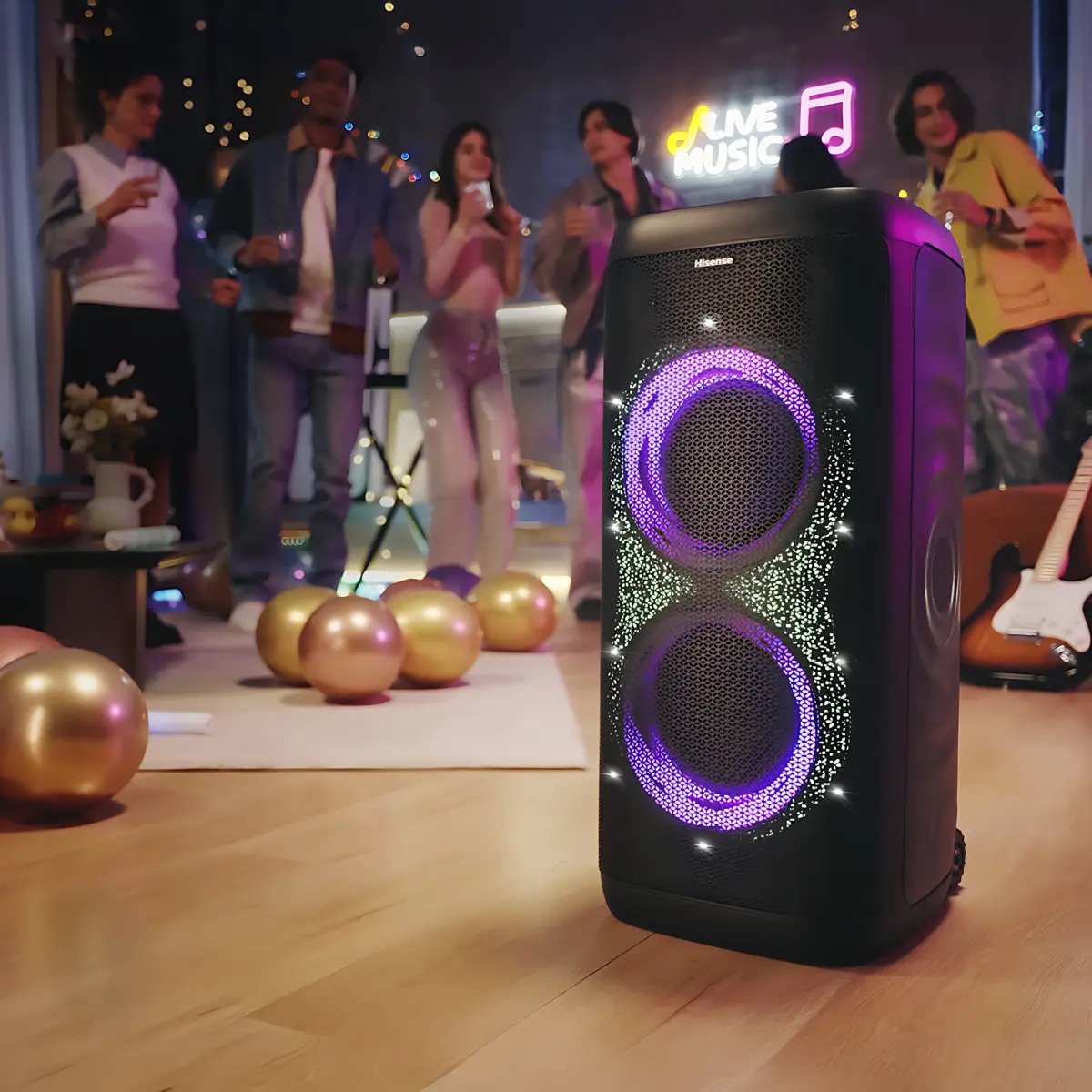 Altavoz Portátil Hisense Party Thunder Negro