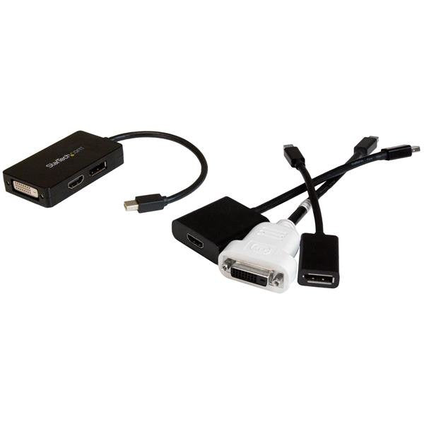 EAN 0065030844338 - StarTech.com MDP2DPDVHD adaptador de cable de vídeo 0,15 m DisplayPort + DVI-D + HDMI Negro imagen 4