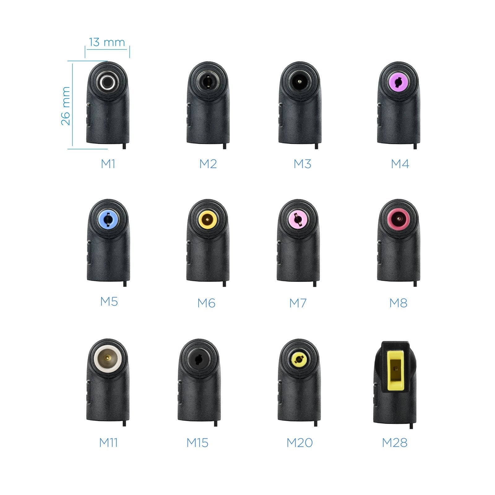 Tooq Cargador Universal Automatico Para Portatil 90w - 2x Usb - 12 Adaptadores - Voltaje 12-20v