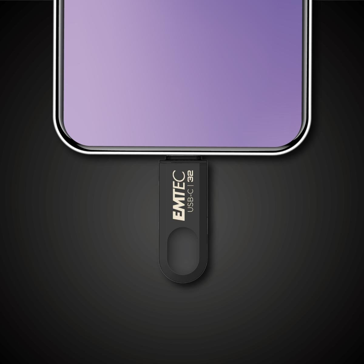 Emtec C280 Unidad Flash Usb 32 Gb Usb Tipo C 3.2 Gen 1 (3.1 Gen 1) Negro