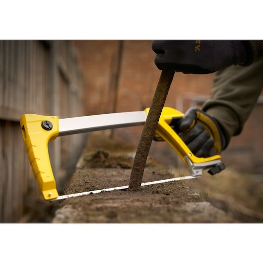 Stanley 1-20-110 Sierra De Arco 30,5 Cm Negro, Acero Inoxidable, Amarillo