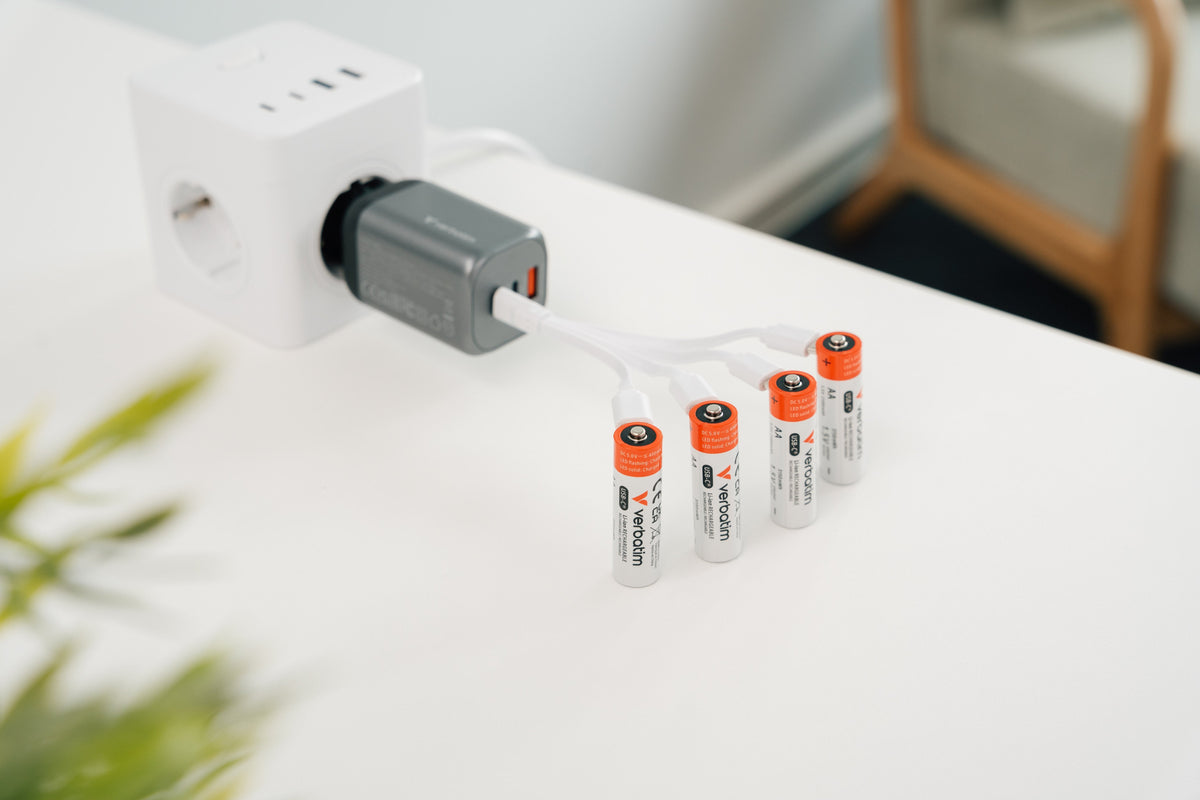 Verbatim Aa-Akkus Mit Usb-C-Anschluss, Li-Ion